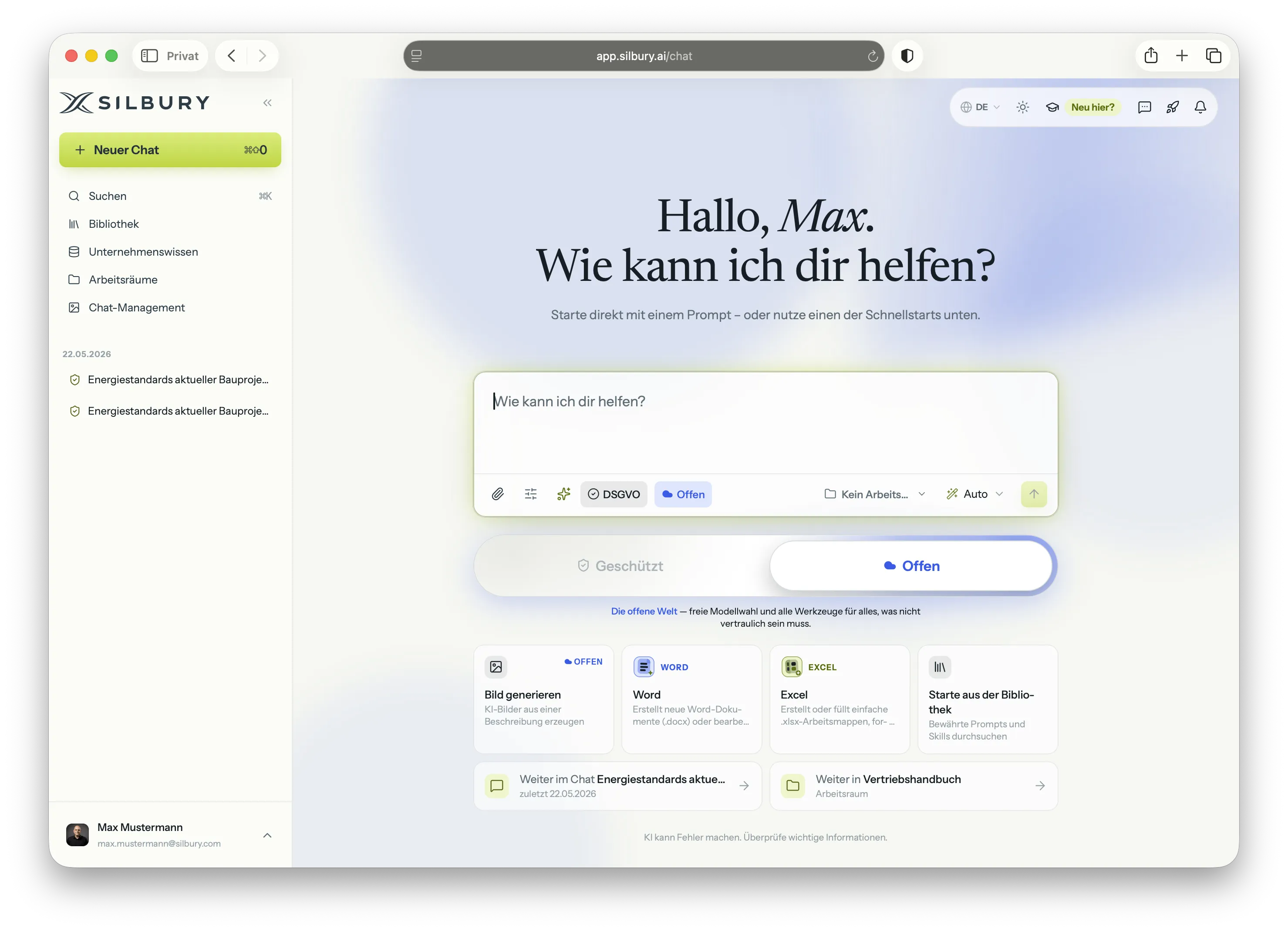 Prompt-Optimierung in der Silbury AI Plattform